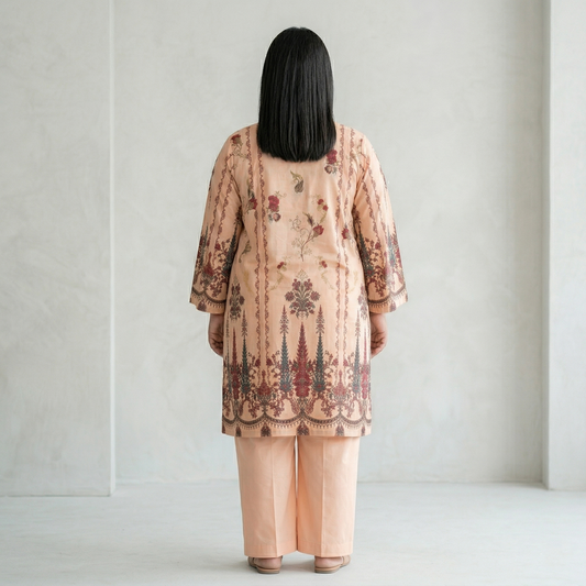 Blush Garden Premium Cotton Lawn 2PC Suit PSW-11000