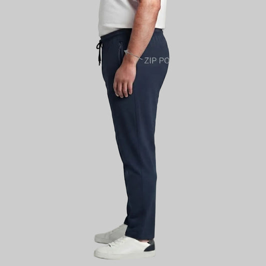Navy Elastic Waist Jersey Trouser PSM-11364