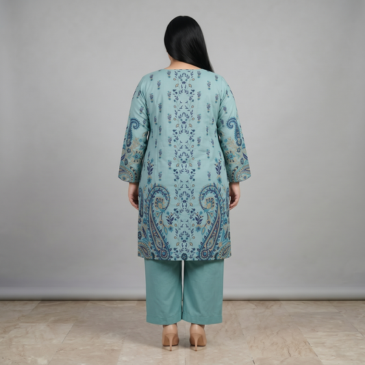 Aqua Breeze Ornate Lawn 2-Piece Printed Suit PSW-11173