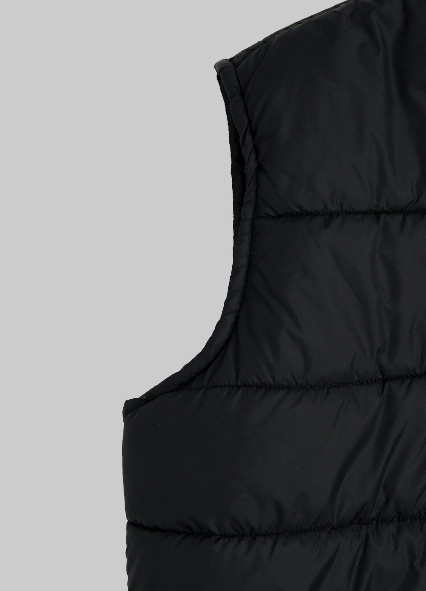 Black Big Size Sleeveless Puffer Jacket PSM-6126-8642