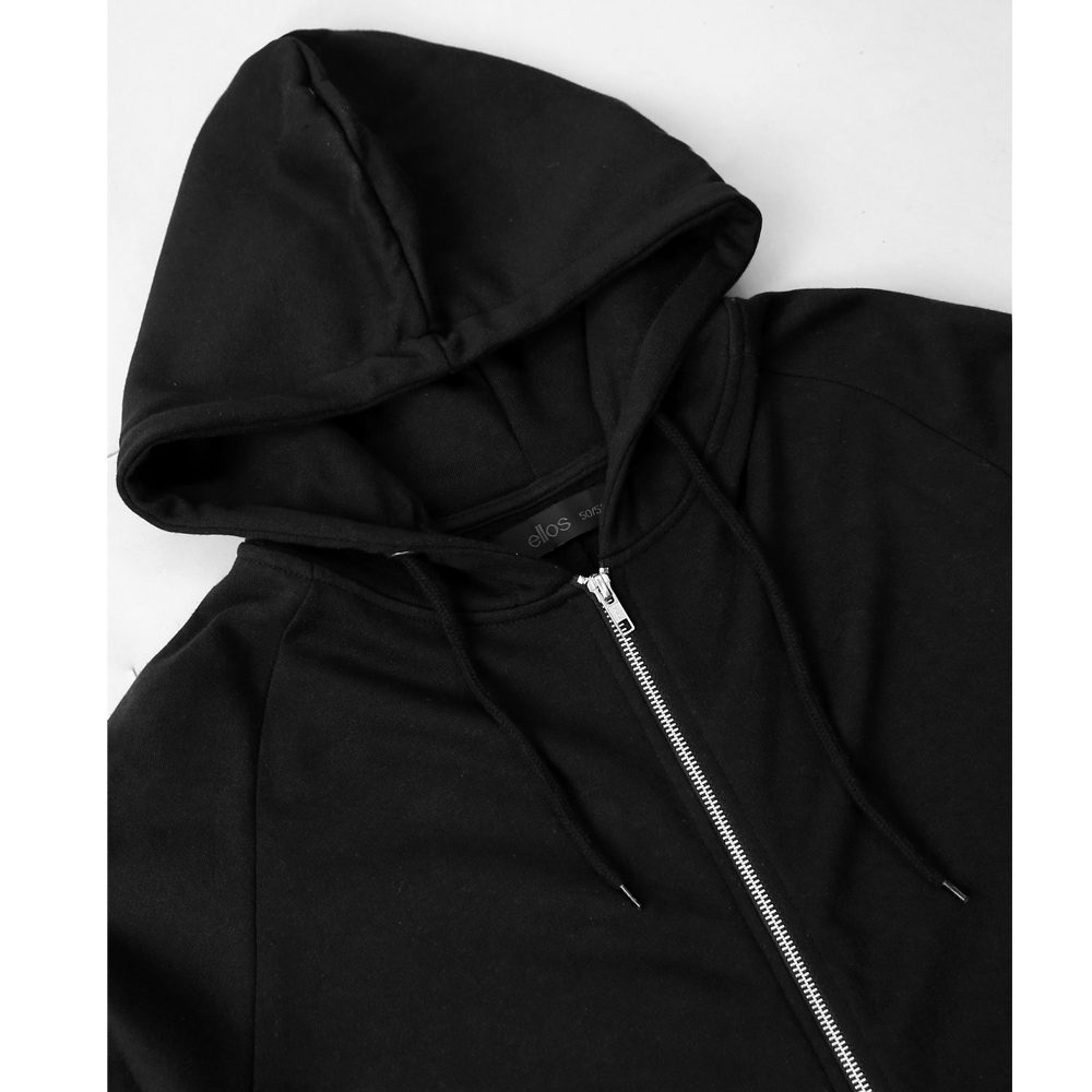 Plus Size Fleece Shirttail Hem Hoodie PSW-7769