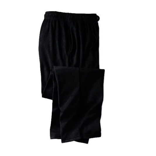 Black Lightweight Cotton Jersey Pajama Pants with Drawstring Waist and Side Pockets – Relaxed Fit