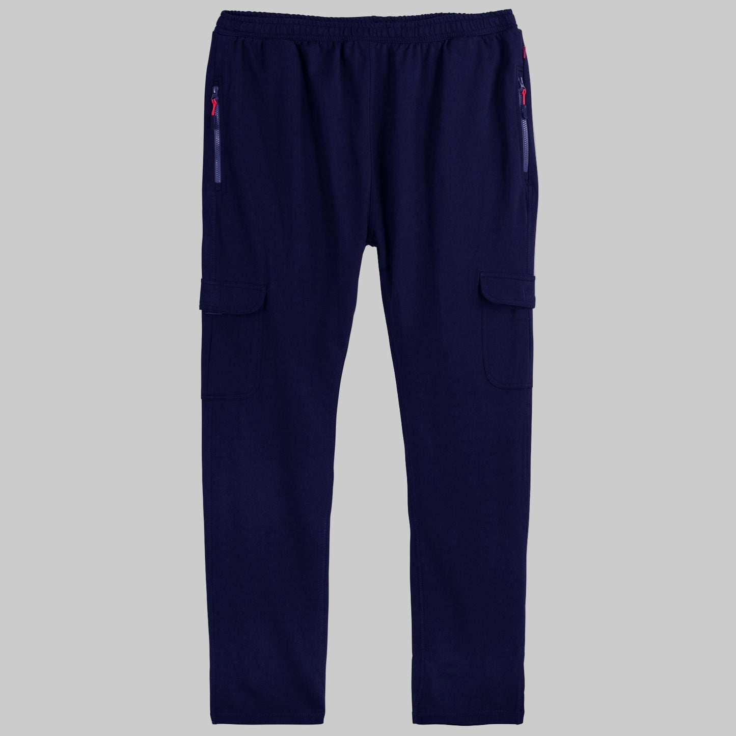 Navy Blue Terry Comfy Cargo Pants PSM-8793