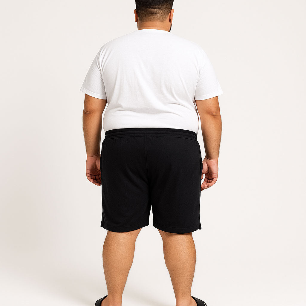 Upgrade your everyday comfort with our Terry Cotton Relaxed Fit Shorts, tailored for plus-size men in Pakistan.