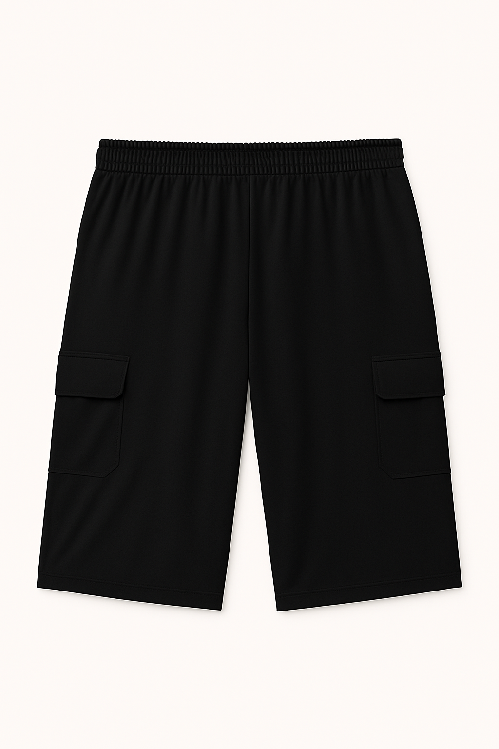 Black Dri-Fit Plus Size Cargo Shorts PSM-9765