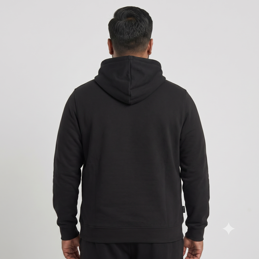 Black Fleece Big Size Over Head Hoodie PSM-4248