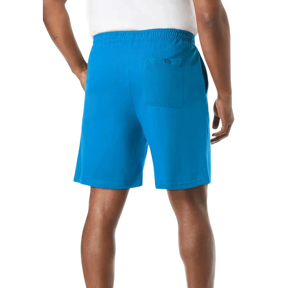 Blue Lightweight Jersey Shorts with an elastic waistband, drawstring, and side pockets. Available in sizes S to 10XL.