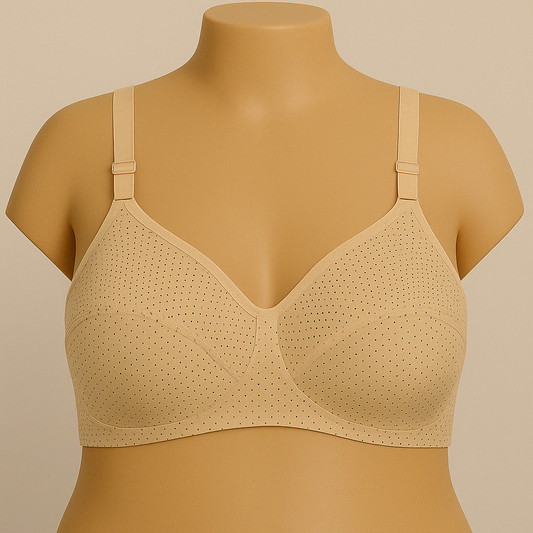 Breathable Plus Size Bra – skin Perforated Comfort-PSW-9394