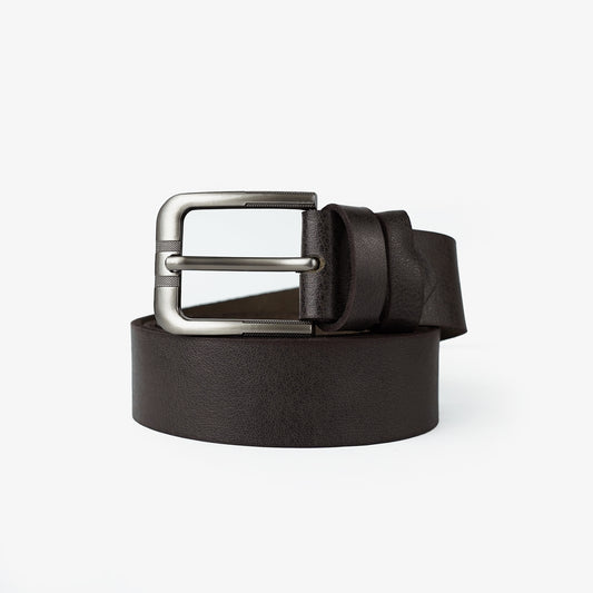 Brown Premium Plus-Size Leather Belt PSM-9289