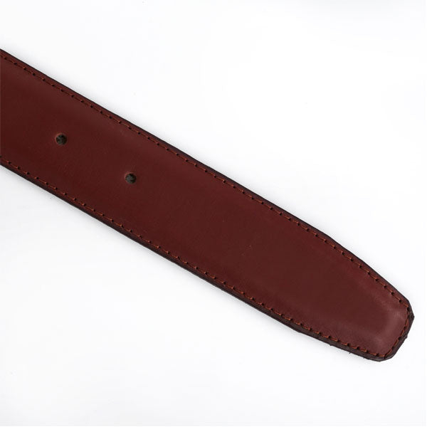 Burgundy Plus-Size Leather Belt PSM-9257