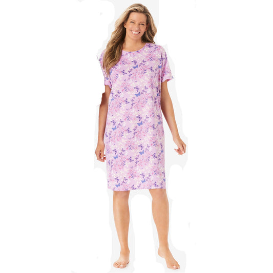 Lavender Dream Short Sleeve Sleepshirt PSW-8378