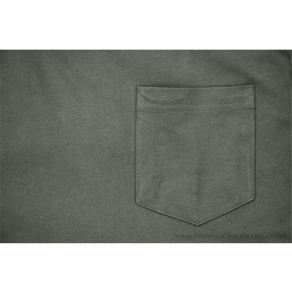 Charcoal Plus Size Cotton Tee – Flat Lay of Crewneck and Pocket