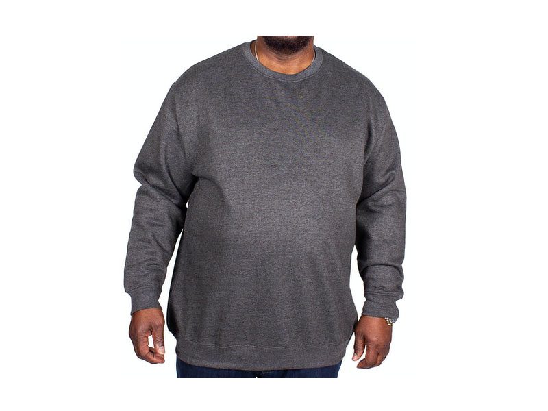 Charcoal Big Size Crewneck Sweatshirt PSM-5216