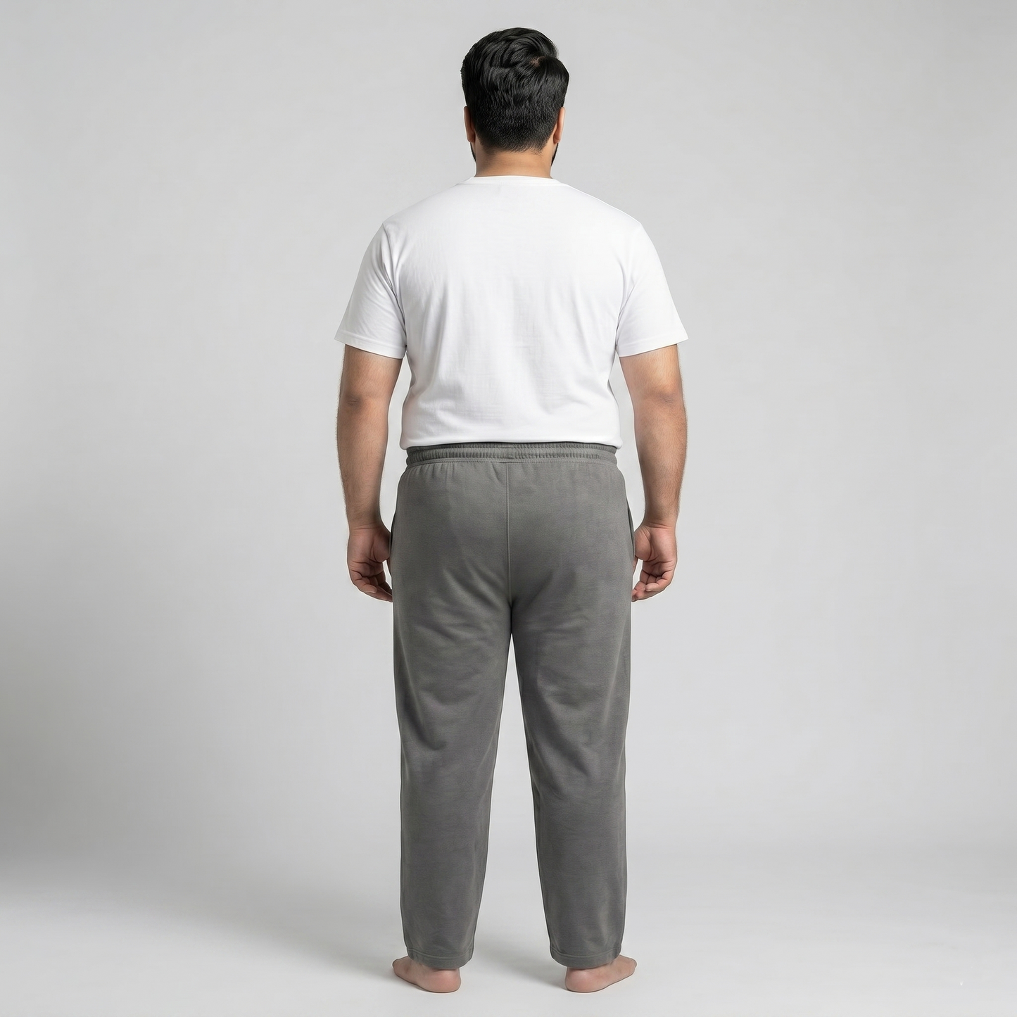 Charcoal Comfort Fit Terry Trousers PSM-11131
