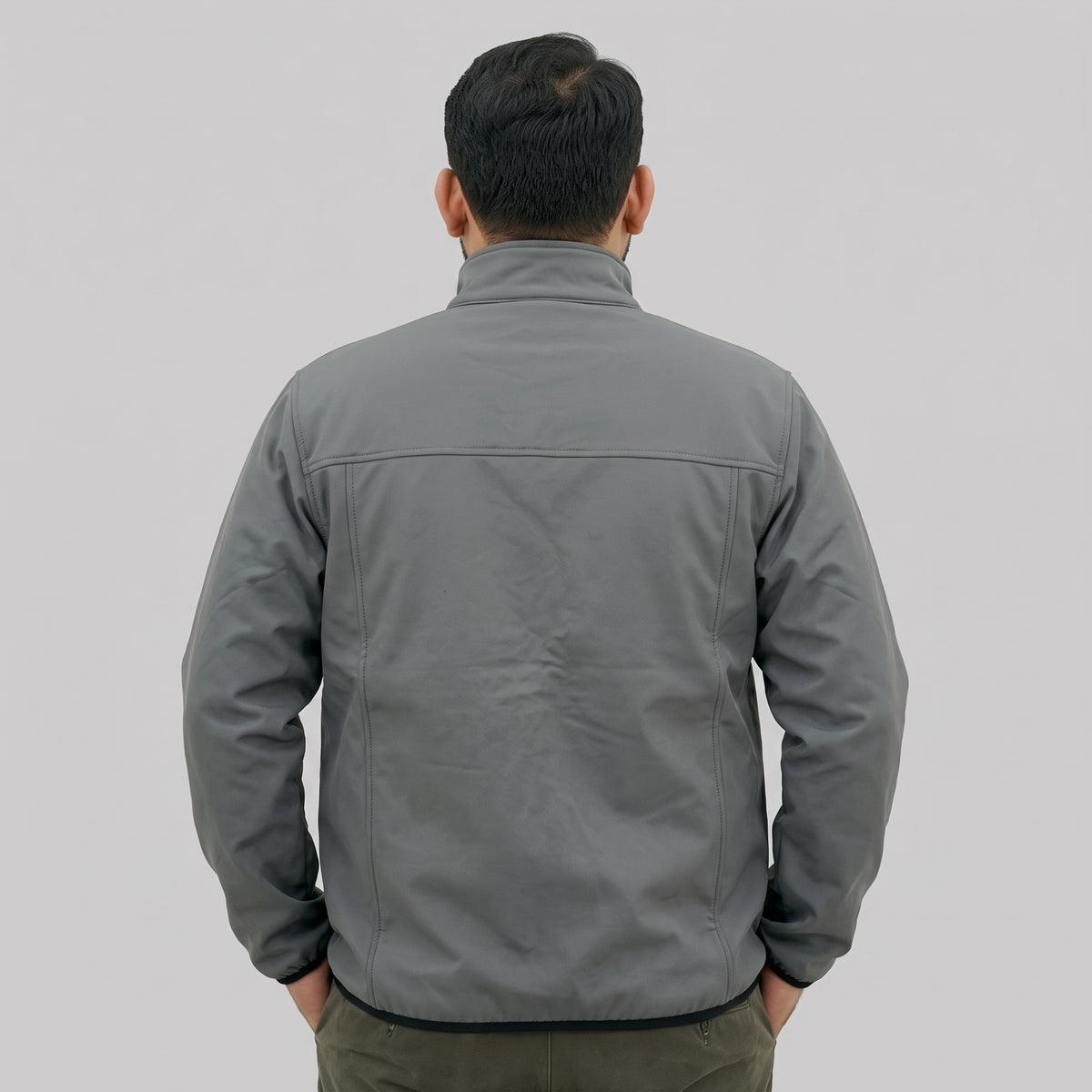 Charcoal Grey Soft Shell Jacket for Men