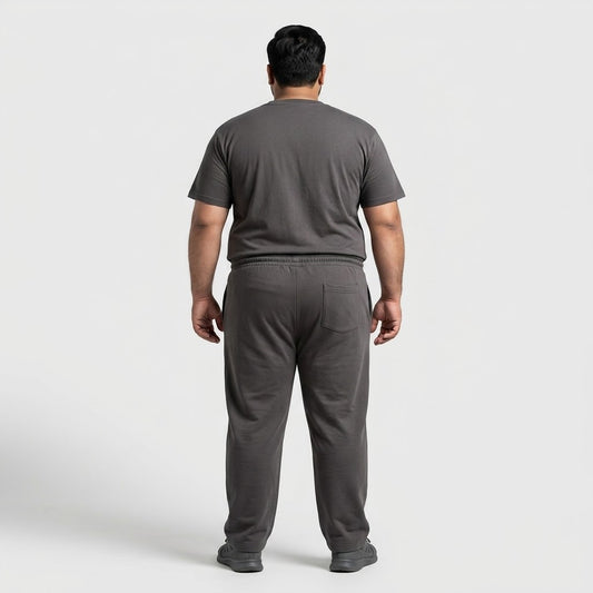 Charcoal Grey Terry Co-Ord Set made from soft Terry fabric