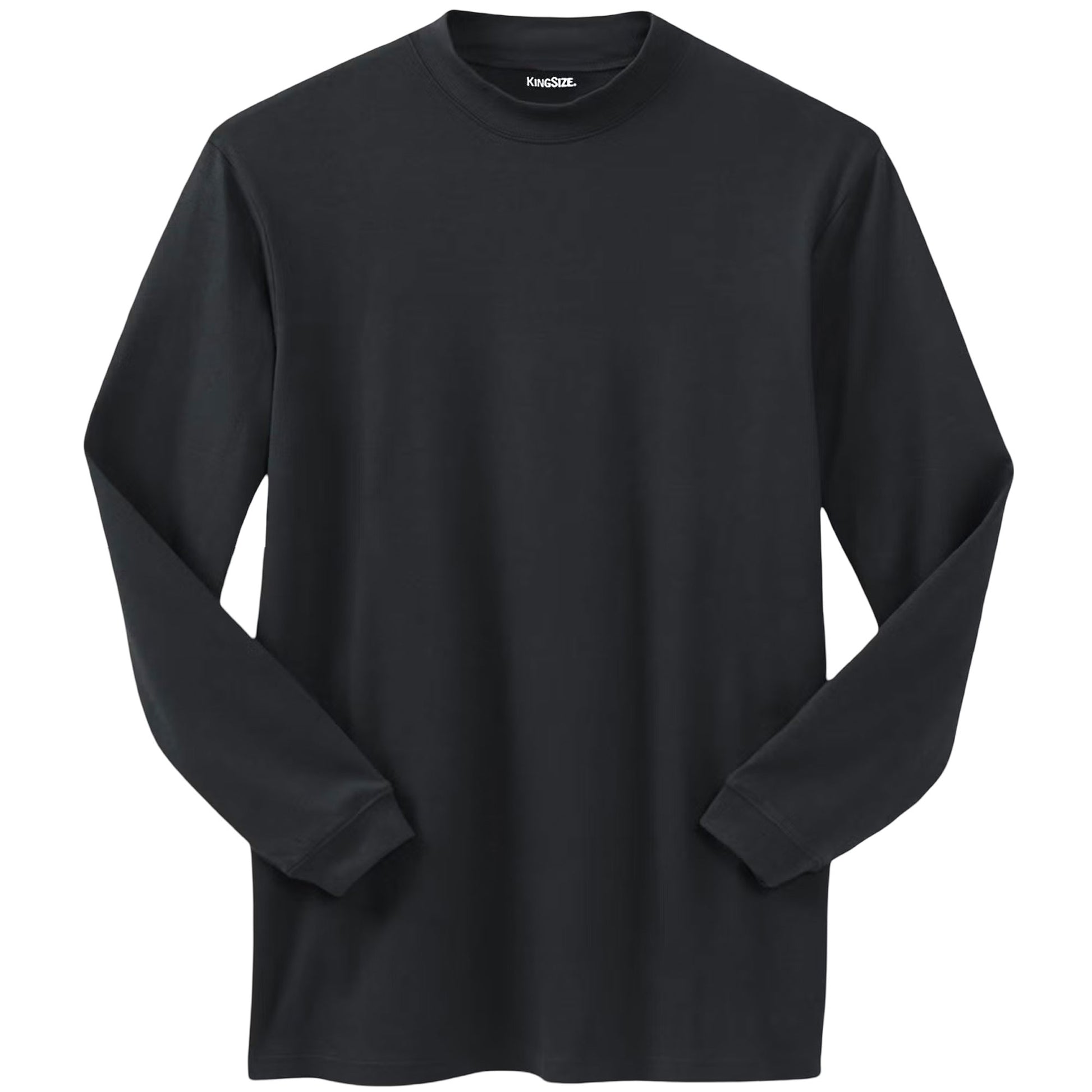 Charcoal Mock Neck T-Shirt – Flat Lay of Soft Cotton Fabric and Minimalist Design