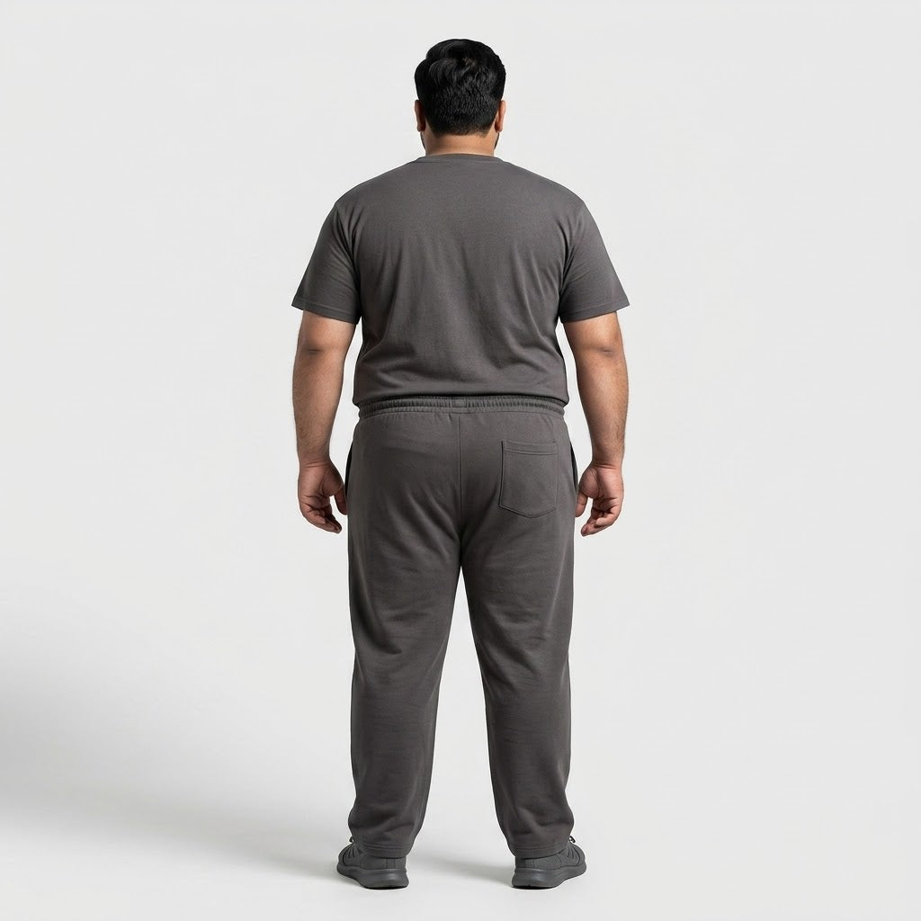 Charcoal Terry Co-Ord Set for Men – Comfortable Casual Wear