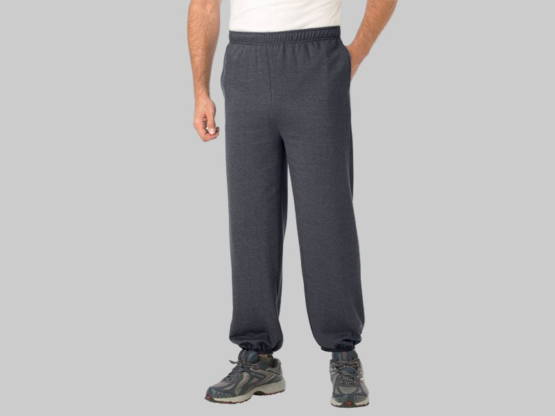 Charcoal Fleece Big Size Closed Bottom Trouser PSM-8729