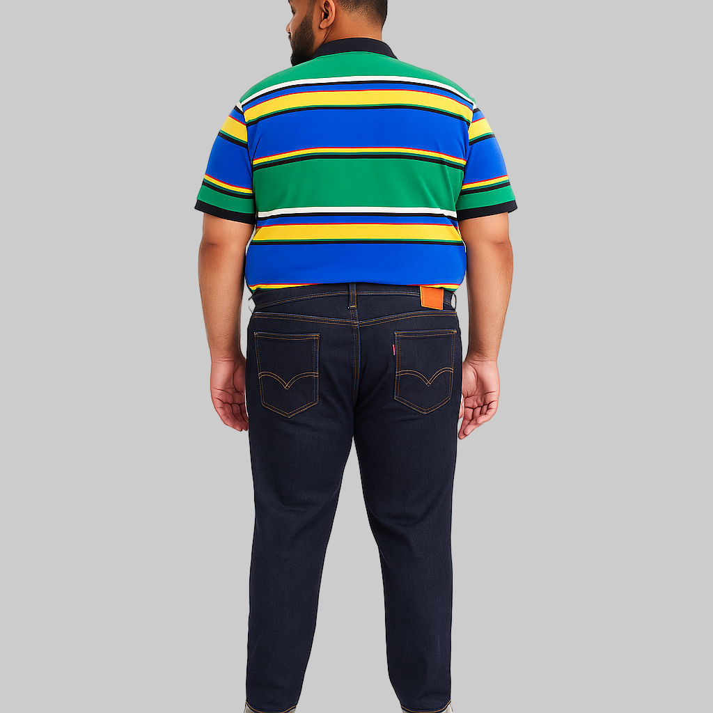 Classic Dark Indigo Slim Jeans – slim fit men’s denim with stretch, tapered leg, and dark wash finish.
