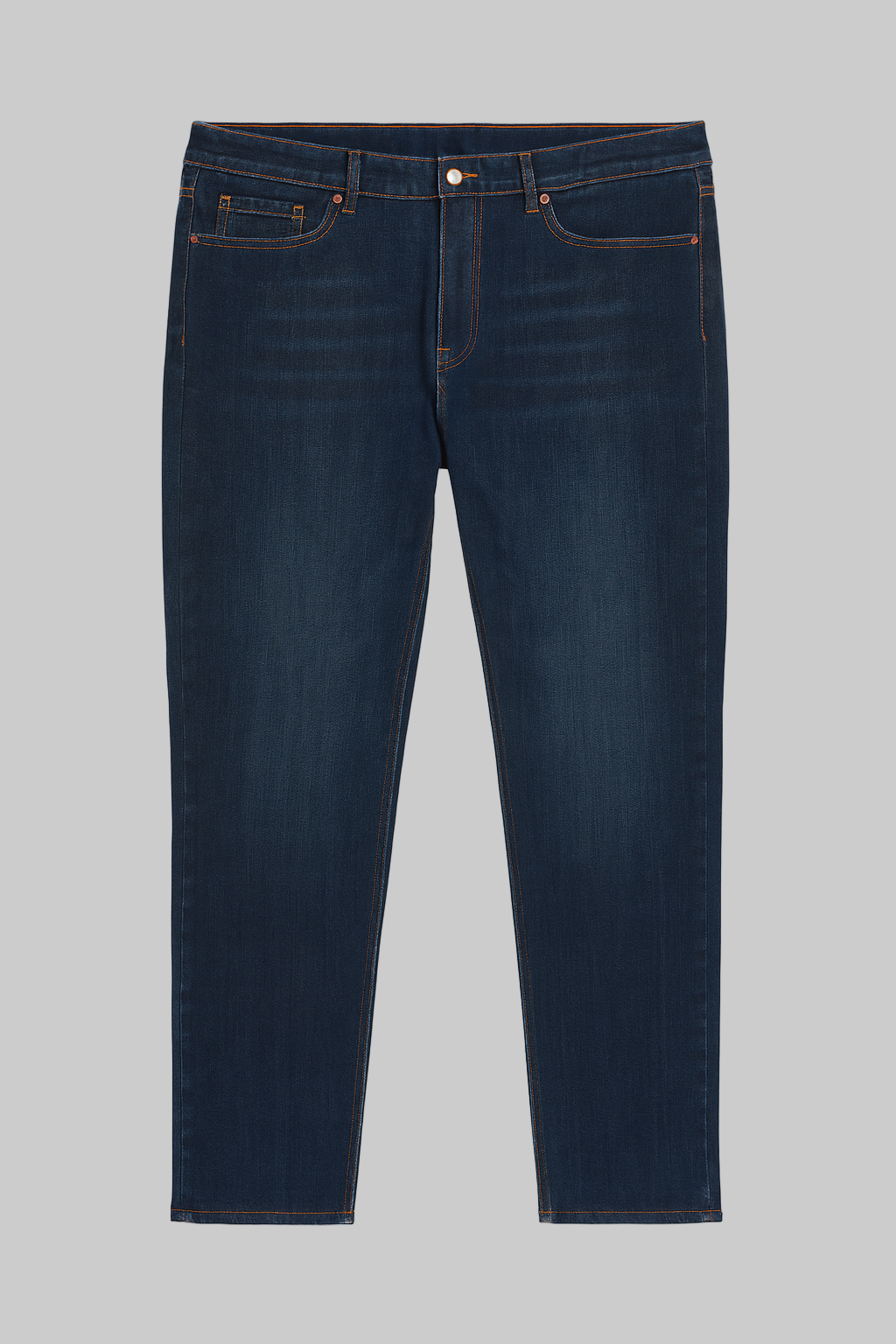 Classic Dark Indigo Slim Jeans – slim fit men’s denim with stretch, tapered leg, and dark wash finish.