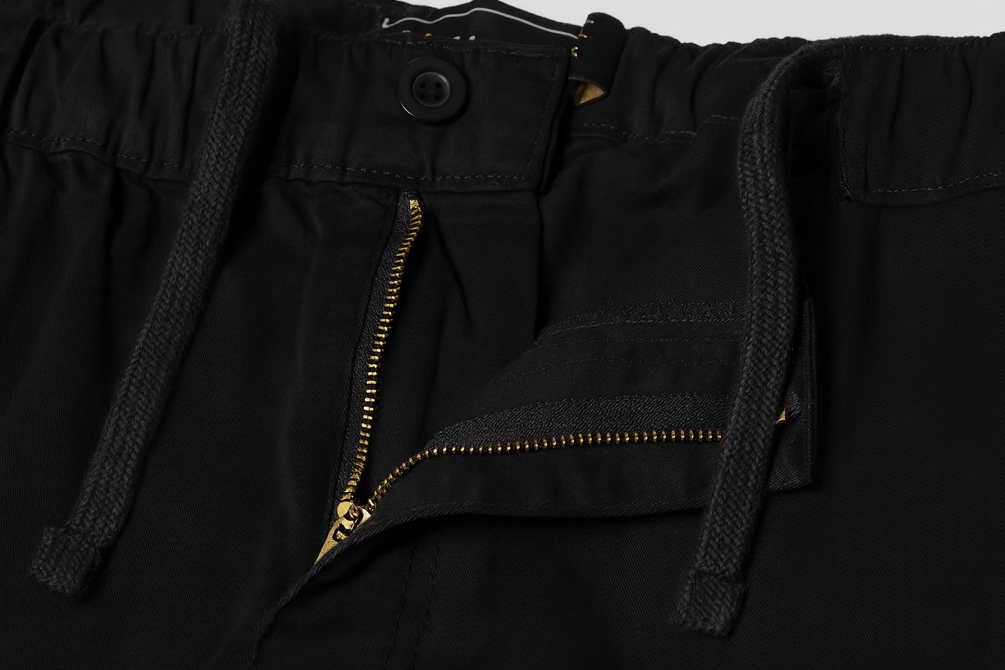 Black Elasticated Waist Rugby Pant PSM-9922