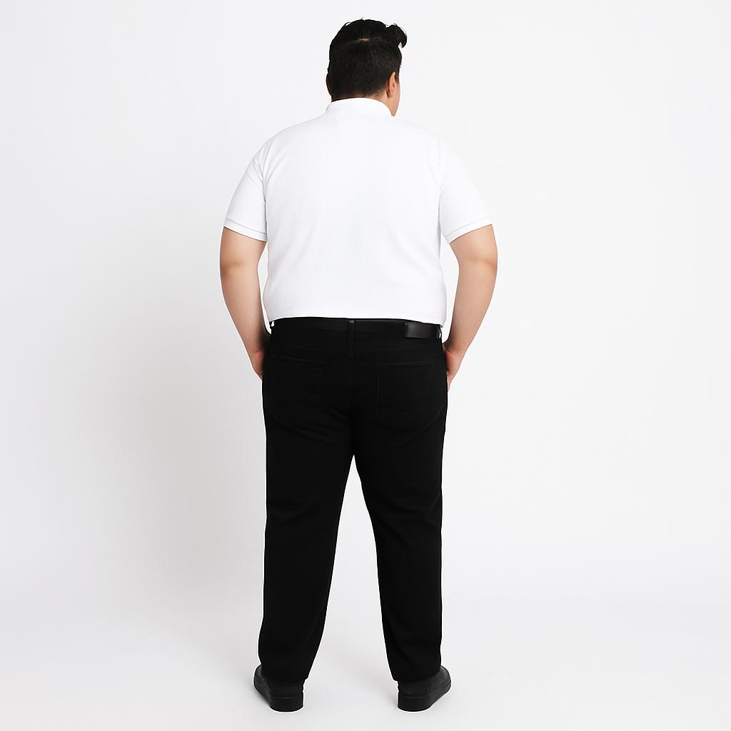 Classic Black Straight-Leg B Grade Jeans PSM-9218B