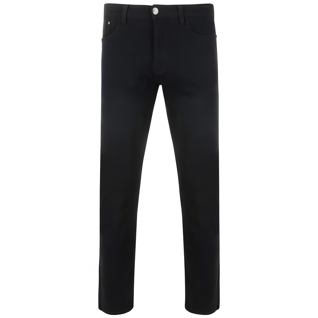 Black Slim Fit Stretch Chinos Jeans PSM-9916