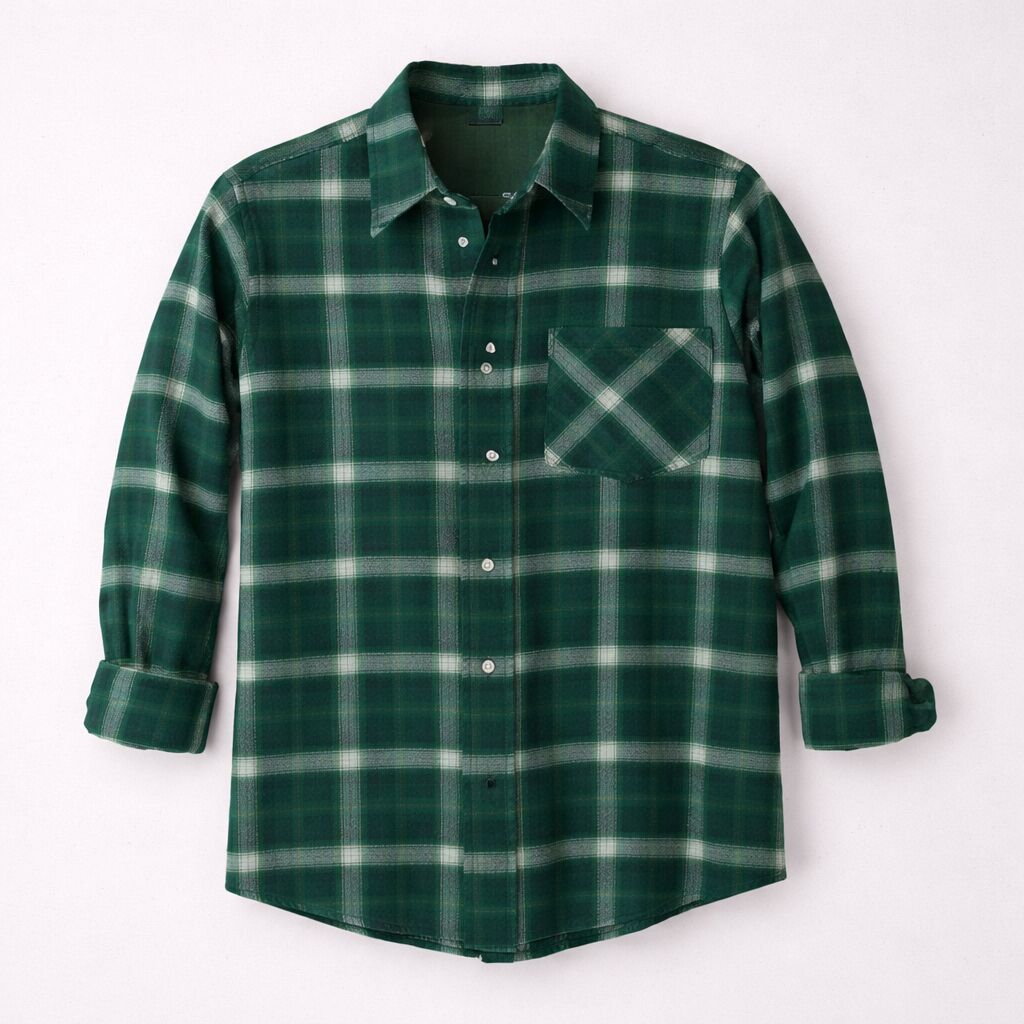 Hunter Plaid Classic Flannel Shirt PSM-10449