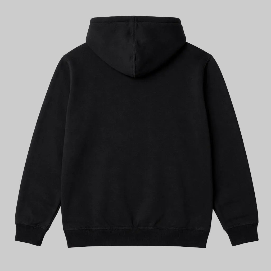 Black Winter Fleece Zip Hoodie PSM-10470