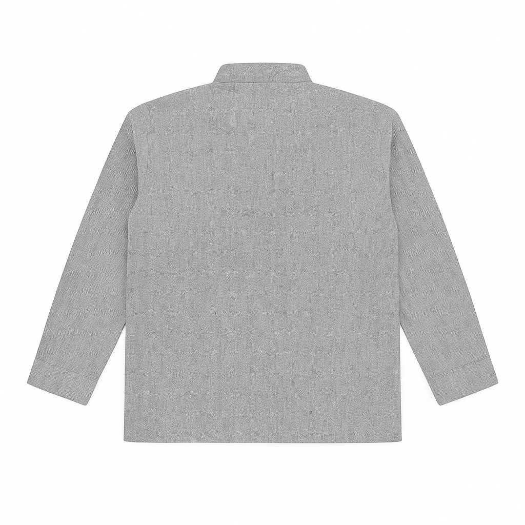 Classic Grey Herringbone Plus Size Tweed Jacket PSM-9899