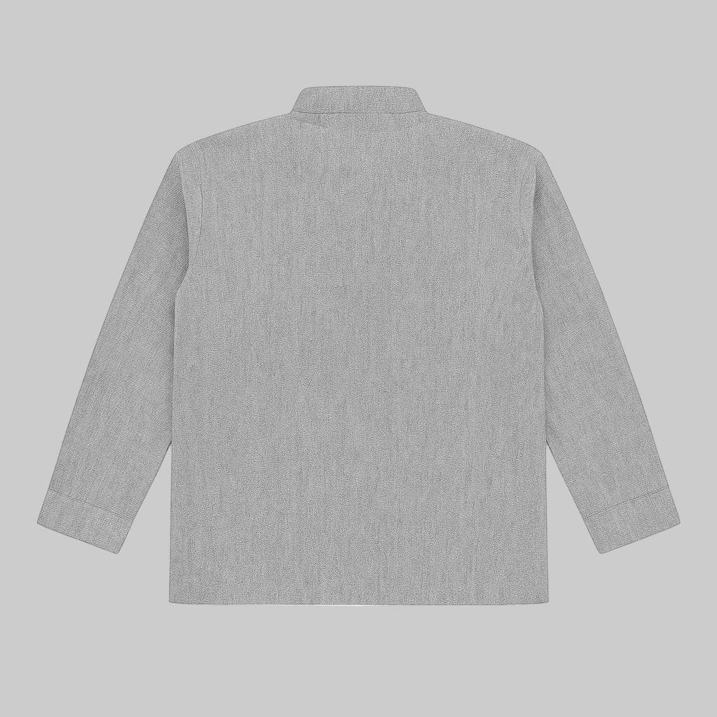 Classic Grey Herringbone Plus Size Tweed Jacket PSM-9899