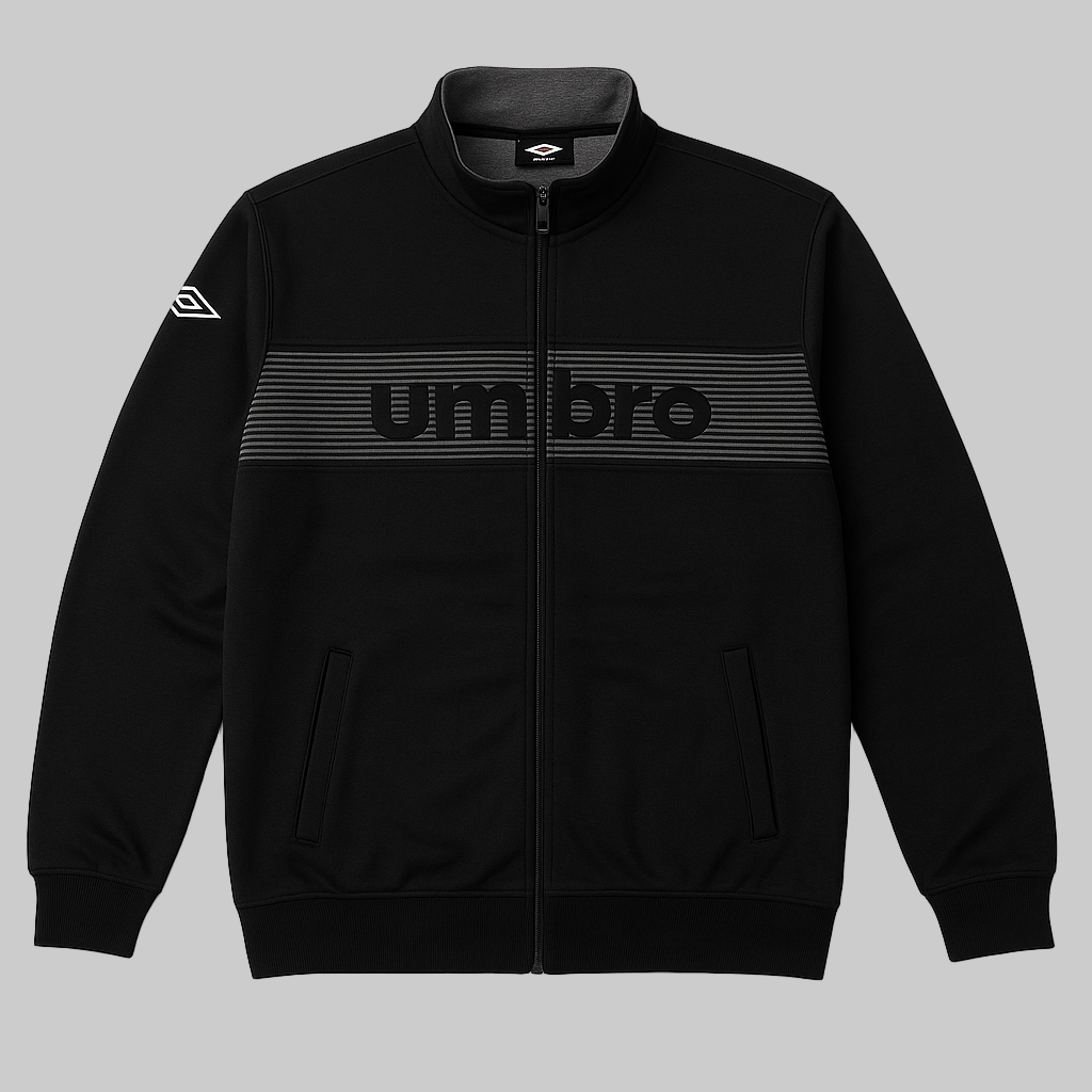 Classic Black Plus Size Zip-up Tracksuit PSM-10224