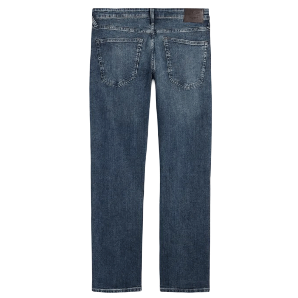 Dark Blue Straight Plus-Size Denim Jeans PSM-9264