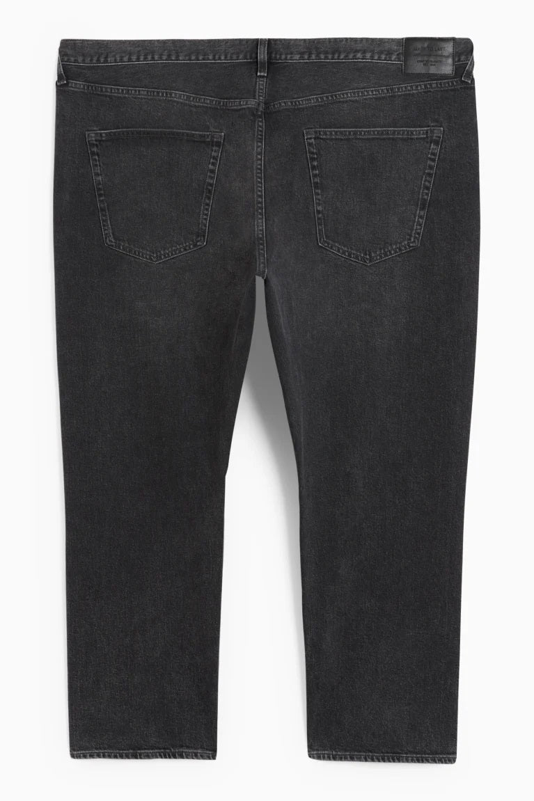 Plus Size Men's Dark Grey ComfortFit Jeans PSM-8440