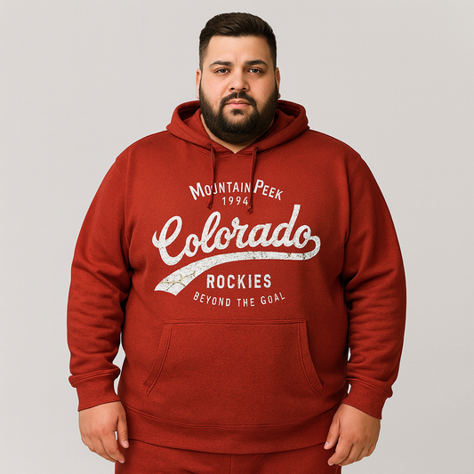 Dark Red Colorado Rockies Graphic Hoodie PSM-10217
