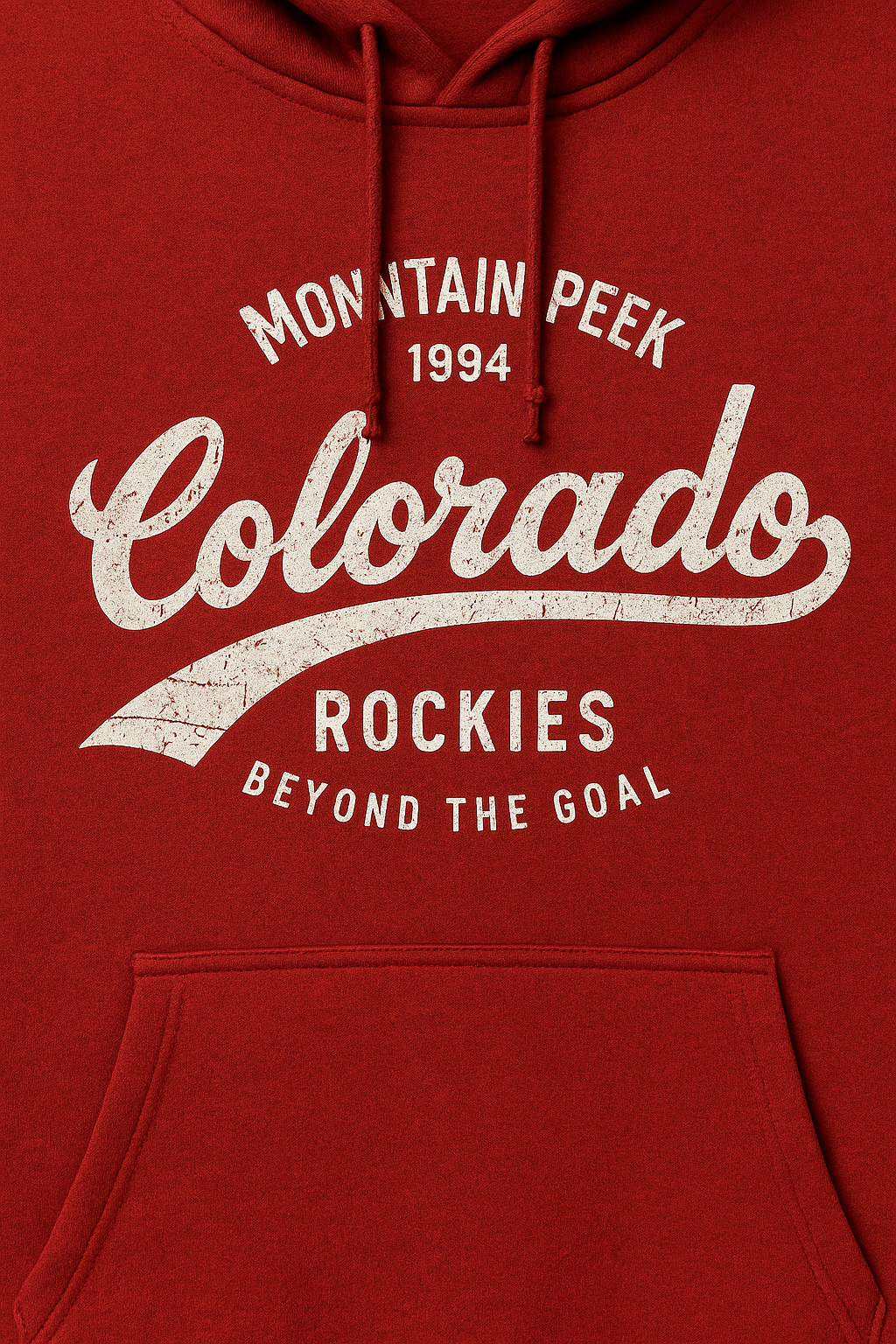 Dark Red Colorado Rockies Graphic Hoodie PSM-10217