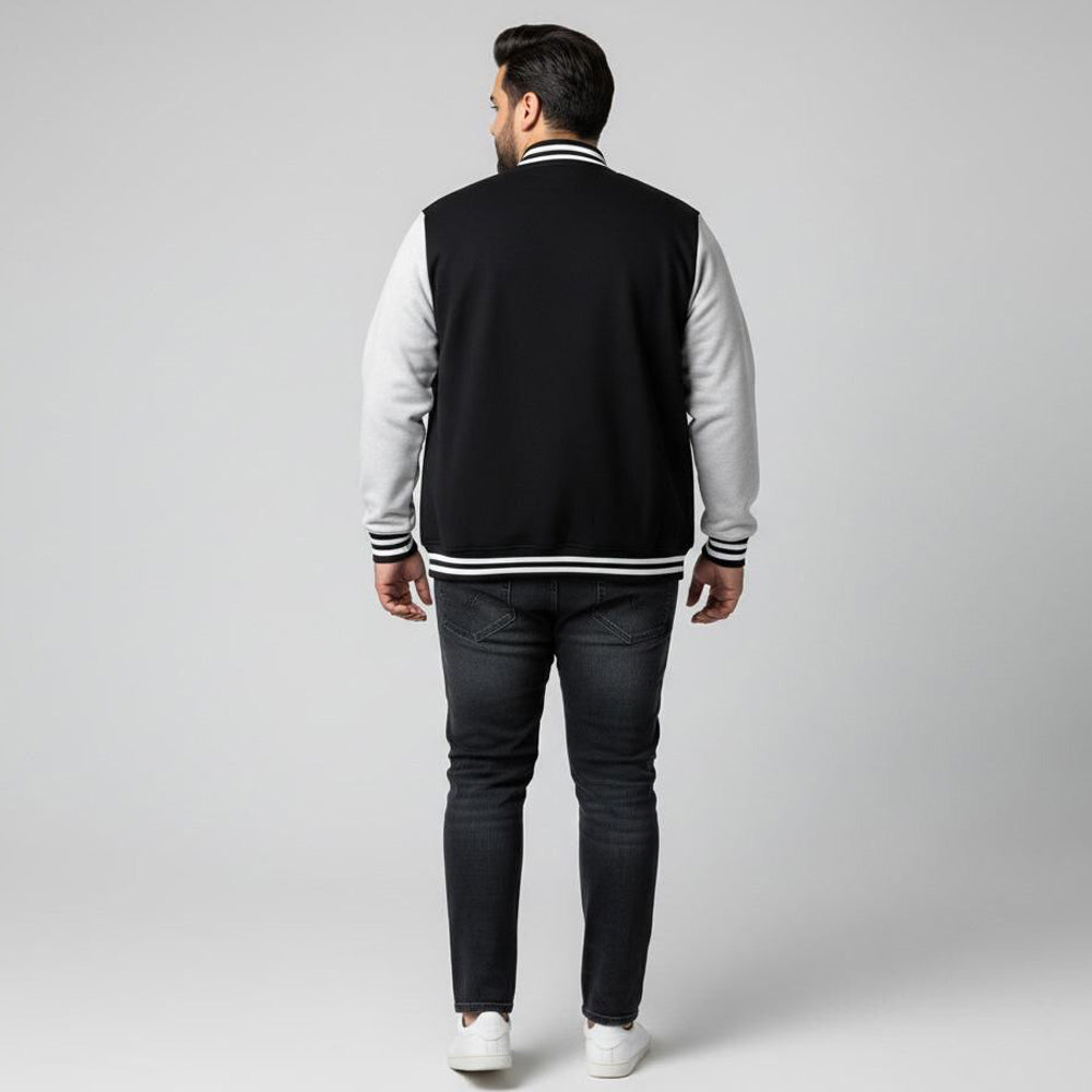 Unisex Dual-Tone Varsity Fleece Jacket PSM-10310
