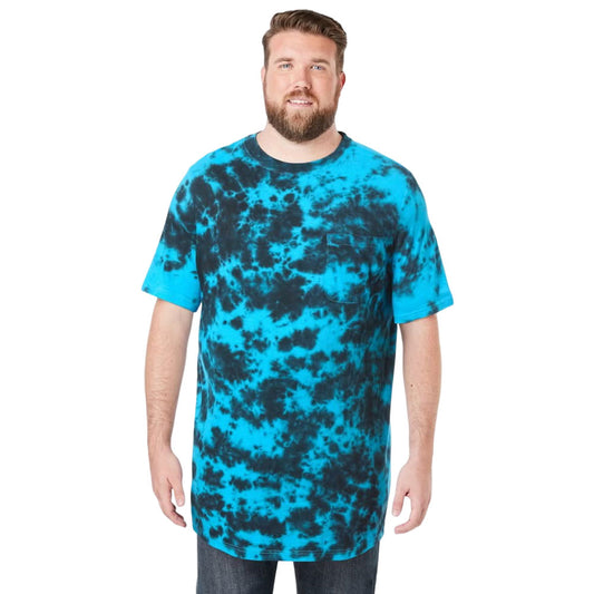 Plus-size Shrink-Less™ crewneck t-shirt with a relaxed fit, taped neck seams, and durable cotton fabric that won’t shrink in the dryer.