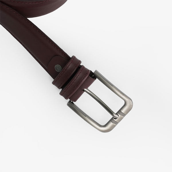 Elegant Dark Brown Plus-Size Leather Belt PSM-9255