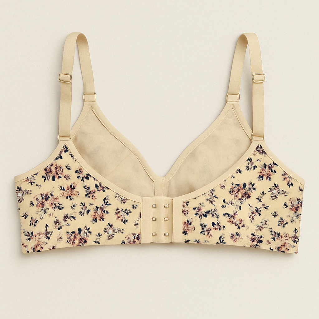 Floral Print Premium Plus Size Bra – Comfort Fit PSW-9391