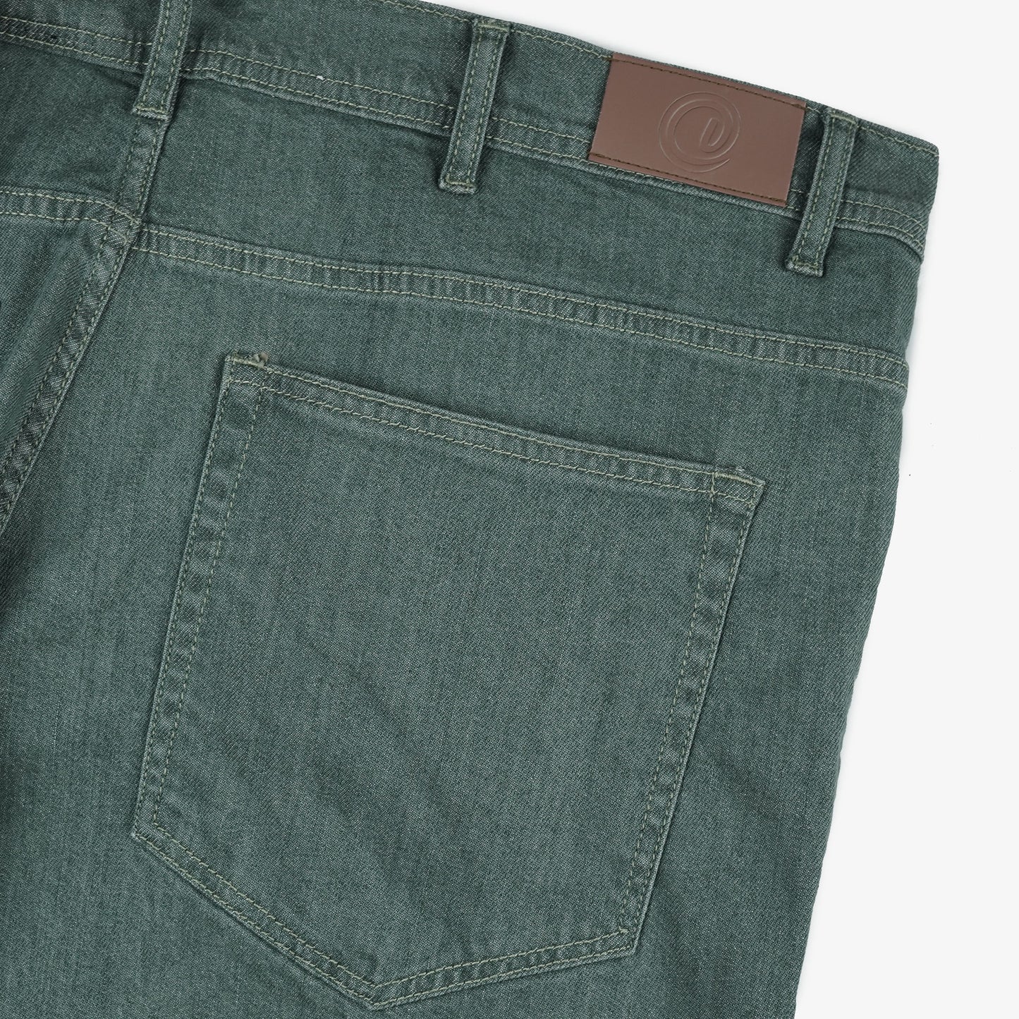 Green Plus Size Classic Straight-Leg Jeans with a zip fly, button closure, and five-pocket design. Stretch fabric ensures a comfortable and flattering fit.