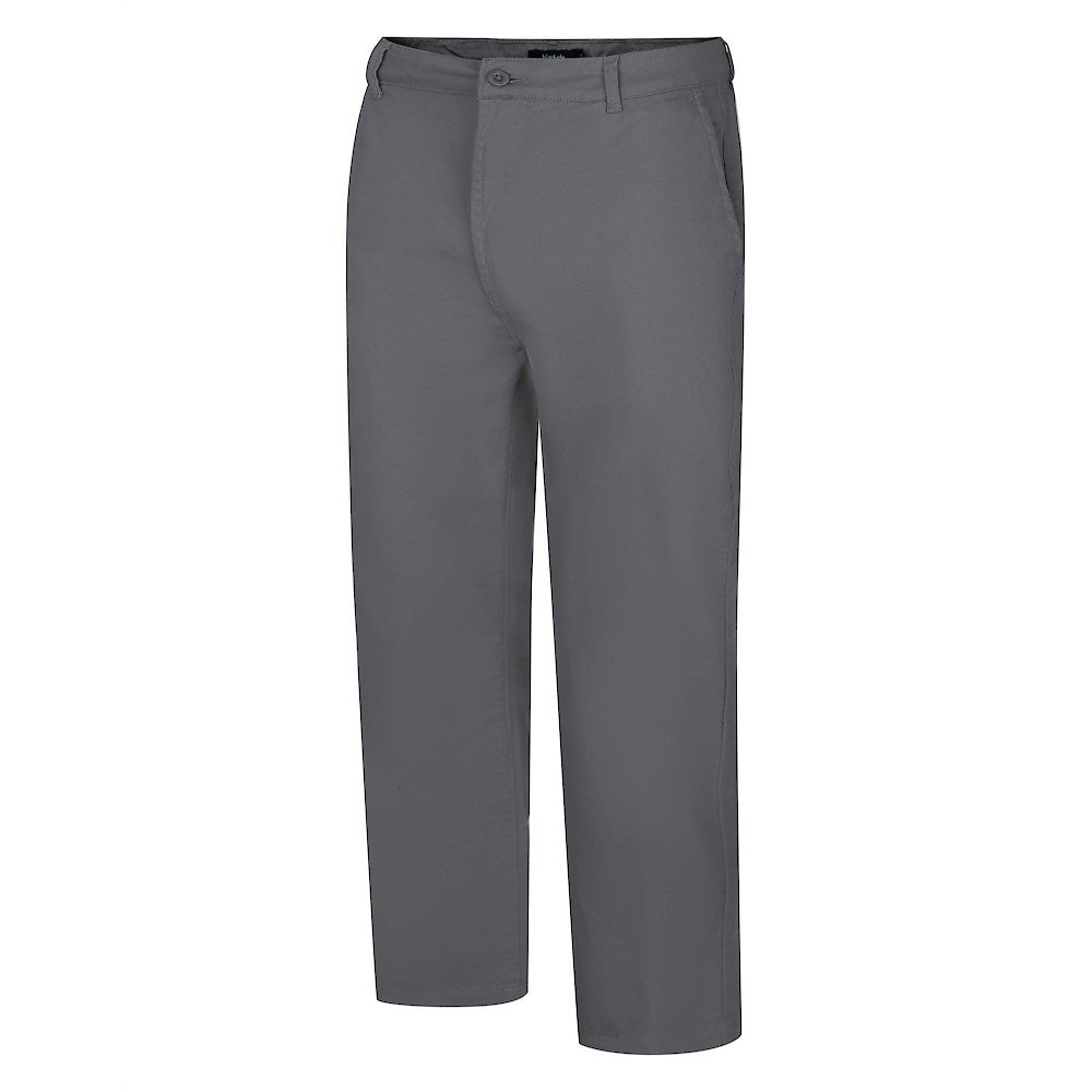 Grey Stretch Chino Pant styled for smart casual look