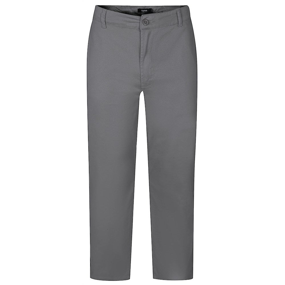 Grey Stretch Chino Pant styled for smart casual look