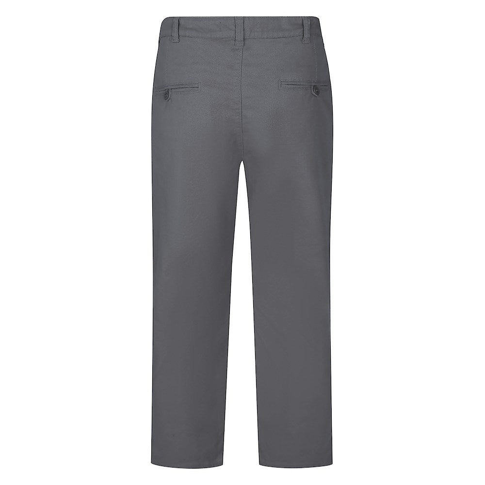 Grey Stretch Chino Pant styled for smart casual look