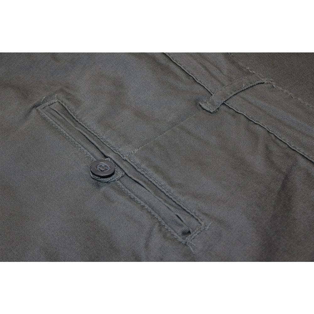 Grey Stretch Chino Pant styled for smart casual look