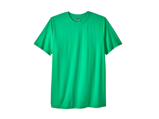Heather Kelly Green Big & Tall Crewneck T-Shirt – Front View