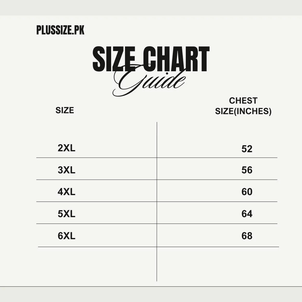 Size chart for Navy Blue Plus Size Zip-Up Fleece Hoodie PSM-10207
