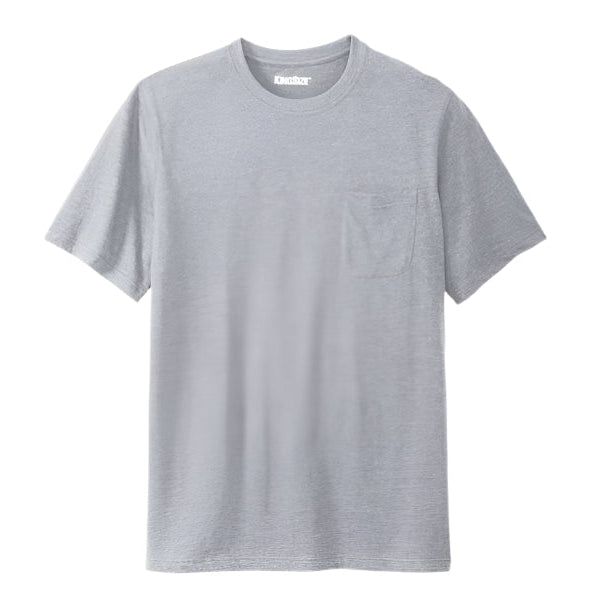 Heather Grey Big & Tall Pocket Crewneck T-Shirt – Classic Cotton Blend