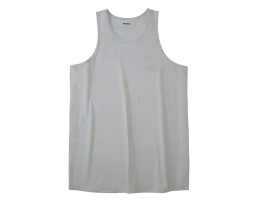 Heather Grey Big & Tall tank top for men with wide shoulder straps and relaxed fit